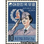 South Korea 1970 Korean WAC and emblem-Stamps-South Korea-StampPhenom