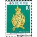 South Korea 1972 Gold ornament from King´s crown-Stamps-South Korea-StampPhenom