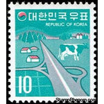 South Korea 1973 Landscape, Highway-Stamps-South Korea-StampPhenom