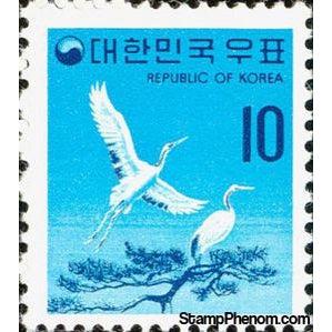 South Korea 1973 Red-crowned Crane (Grus japonensis)-Stamps-South Korea-StampPhenom