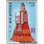 South Korea 1973 Royal bridal gown-Stamps-South Korea-StampPhenom