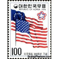 South Korea 1976 13-Star and 50-Star Flags-Stamps-South Korea-StampPhenom