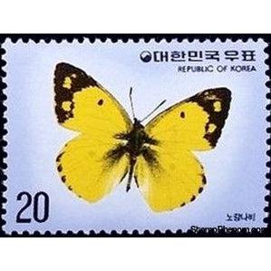 South Korea 1976 Eastern Pale-clouded Yellow (Colias erate)-Stamps-South Korea-StampPhenom