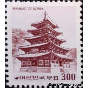 South Korea 1977 Pobjusa Temple-Stamps-South Korea-StampPhenom