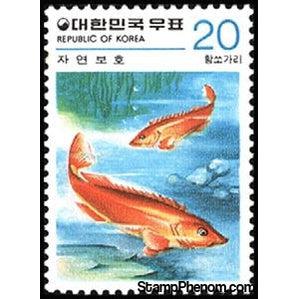 South Korea 1979 Golden Mandarinfish (Siniperca scherzeri)-Stamps-South Korea-StampPhenom