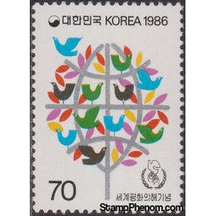 South Korea 1986 Intl. Peace Year