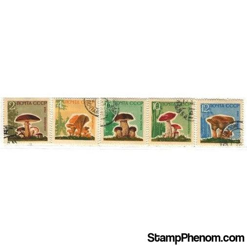 Soviet Union Mushrooms , 5 stamps