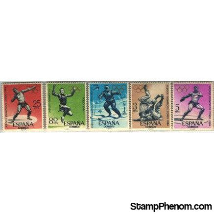 Spain Olympics , 5 stamps