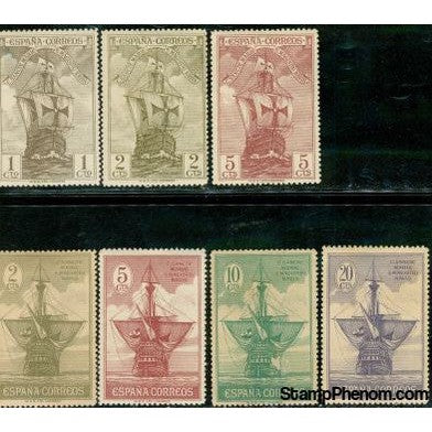 Spain Ships , 7 stamps