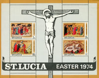 St. Lucia Christ , 1 souvenir sheet