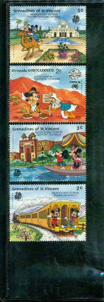 St. Vincent Disney , 4 stamps