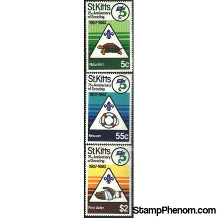 St. Kitts Scouting , 3 stamps