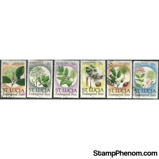 St. Lucia Flowers , 6 stamps