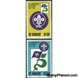 St. Vincent Scouting , 2 stamps