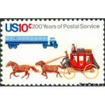 United States of America 1975 Stagecoach and Trailer Truck