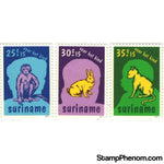 Suriname Animals Lot 1, 3 stamps