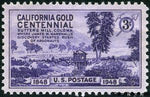 United States of America 1948 Sutter's Mill, Coloma, California Gold Centennial
