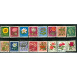 Switzerland Flowers Lot 3 , 16 stamps