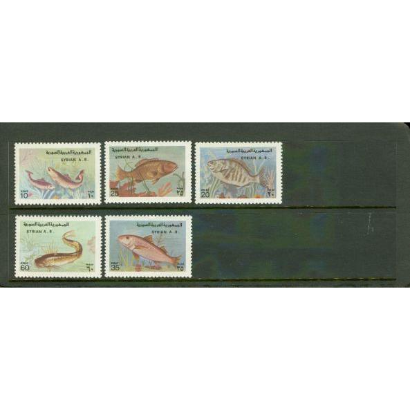 Syria Fishes , 5 stamps - Syria Fishes , 5 stamps