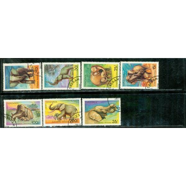 Tanzania Elephants , 7 stamps - Tanzania Elephants , 7 stamps