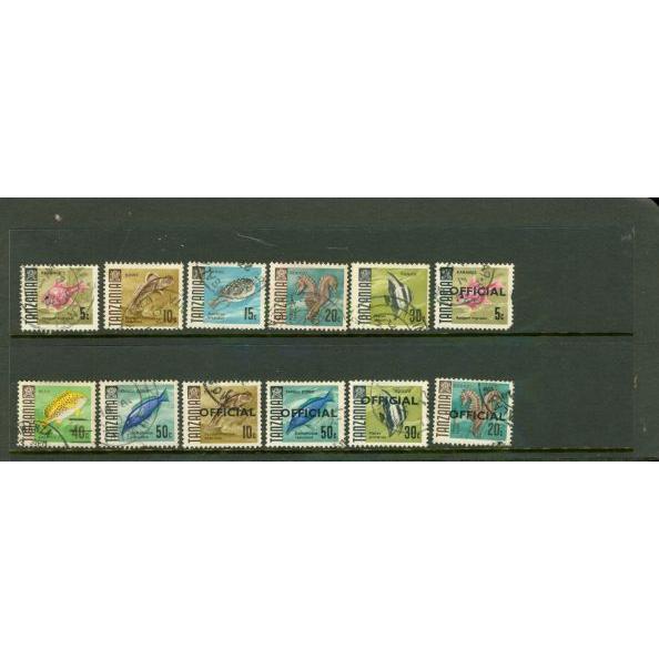 Tanzania Fishes , 12 stamps - Tanzania Fishes , 12 stamps
