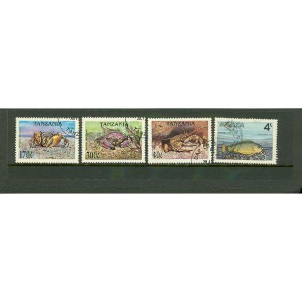 Tanzania Fishes , 4 stamps - Tanzania Fishes , 4 stamps