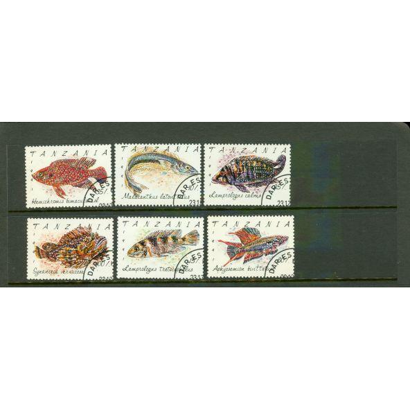 Tanzania Fishes , 6 stamps Lot 2 - Tanzania Fishes , 6 stamps Lot 2