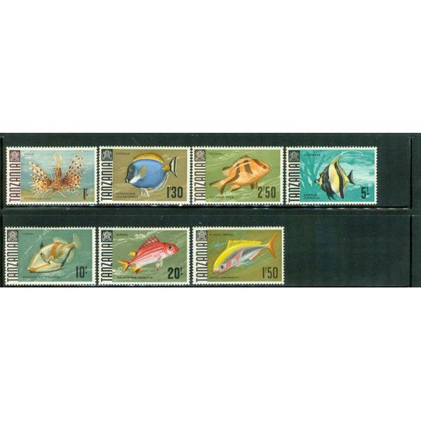 Tanzania Fishes , 7 stamps Lot 2 - Tanzania Fishes , 7 stamps Lot 2