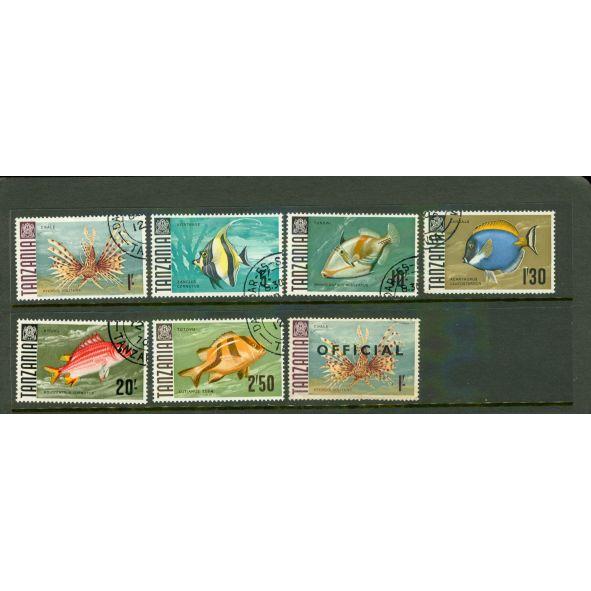 Tanzania Fishes , 7 stamps Lot 3 - Tanzania Fishes , 7 stamps Lot 3
