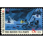 United States of America 1973 Teapartiers in Boat next to Ship's Hull