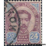 Thailand 1887-1891 King wmrk-Stamps-Thailand-StampPhenom