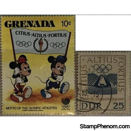 The Olympic Motto-Stamps-StampPhenom.com-StampPhenom