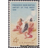 United States of America 1961 "The Smoke Signal" by Frederic Remington