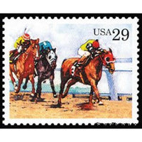 United States of America 1993 Thoroughbred Racing, Horse (Equus ferus caballus)