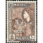 Malaya 1957 Tiger (Panthera tigris) - Malacca