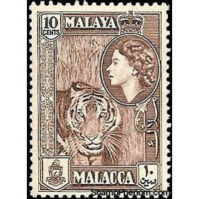 Malaya 1957 Tiger (Panthera tigris) - Malacca