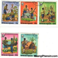 Togo Scouting , 5 stamps