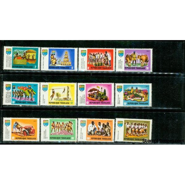 Togo Scouting , 12 stamps