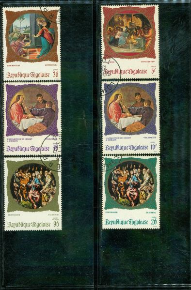 Togo Christ Lot 3 , 6 stamps