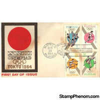Tokyo 1964 Olympics First Day Cover Lot 2 , Philippines, December 28, 1964