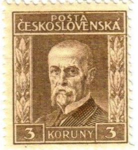 Czechoslovakia 1926 Tomáš Garrigue Masaryk (1850-1937), President - TYPE III-Czechoslovakia-StampPhenom