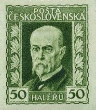 Czechoslovakia 1925 Tomáš Garrigue Masaryk (1850-1937), president-Czechoslovakia-StampPhenom