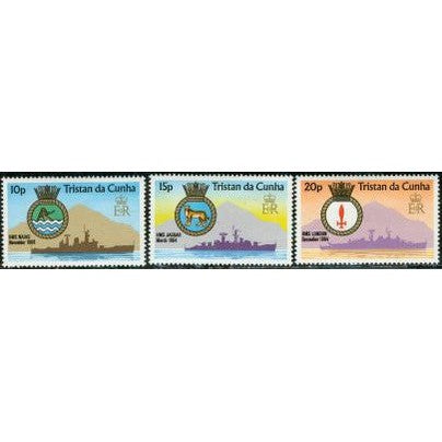 Tristan da Cunha Ships Lot 2 , 3 stamps