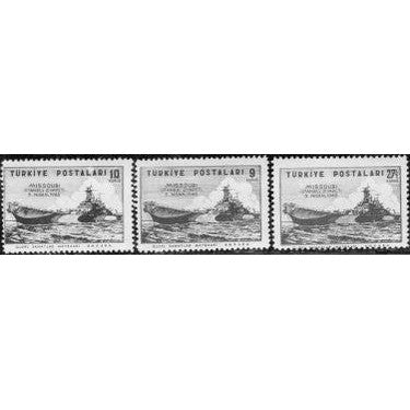 Turkey Ships , 3 stamps