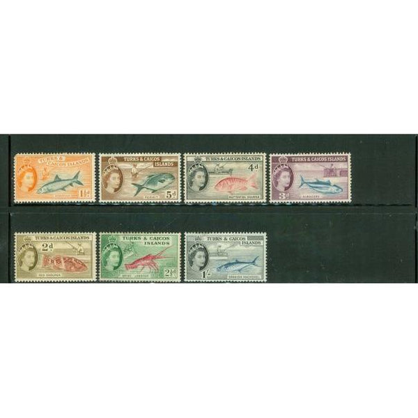 Turks & Caicos Fishes , 7 stamps - Turks & Caicos Fishes , 7 stamps