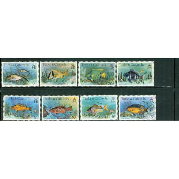 Turks & Caicos Fishes , 8 stamps - Turks & Caicos Fishes , 8 stamps