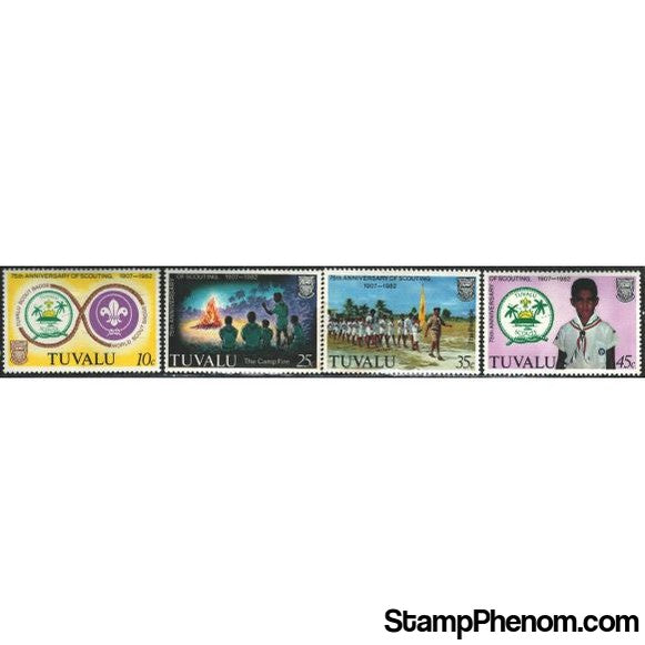 Tuvalu Scouting , 4 stamps