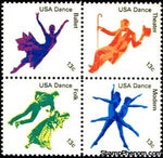 United States of America 1978 USA Dance Block of 4