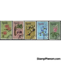 Uganda Flowers , 5 stamps