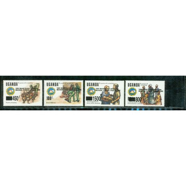 Uganda Scouting , 4 stamps